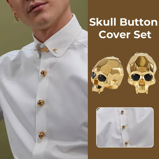 Skull Button Cover Set