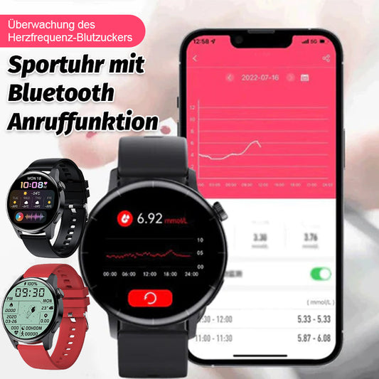 Herzfrequenz-Blutzuckerüberwachung, Bluetooth-Anruf-Sportuhr/Heart rate blood sugar monitoring, Bluetooth call sports watch