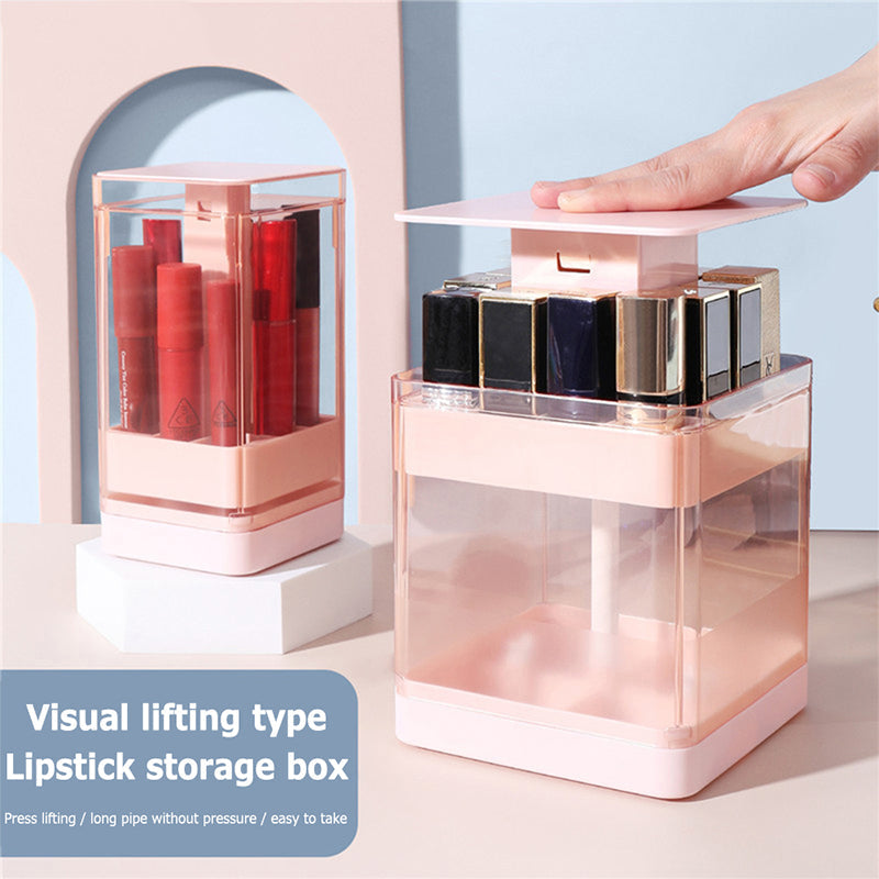 Pressing Design Transparent Cosmetic Display Cases Storage