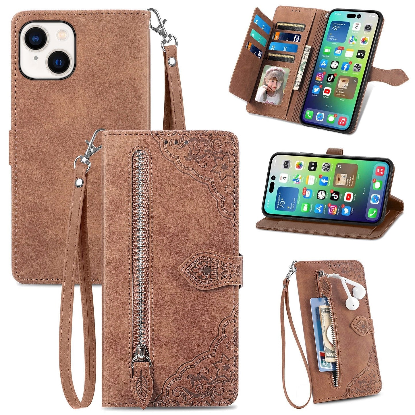 SKIN-FEEL FLIP LEATHER CASE