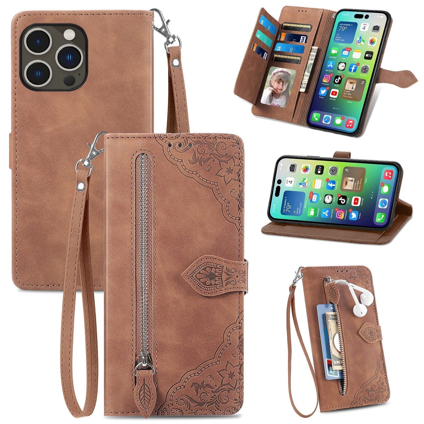 SKIN-FEEL FLIP LEATHER CASE