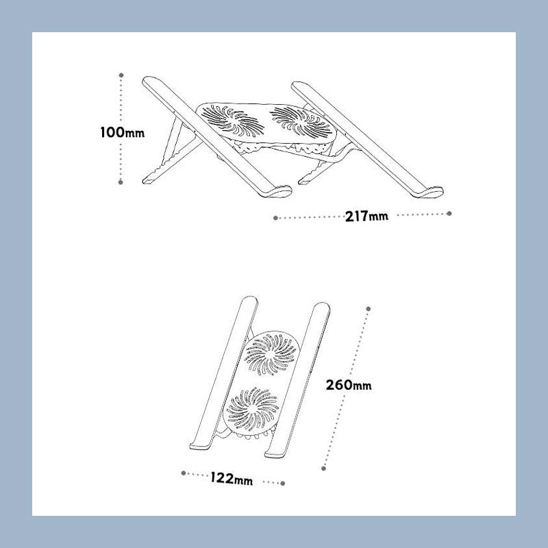 Dual Fan Computer Cooling Bracket