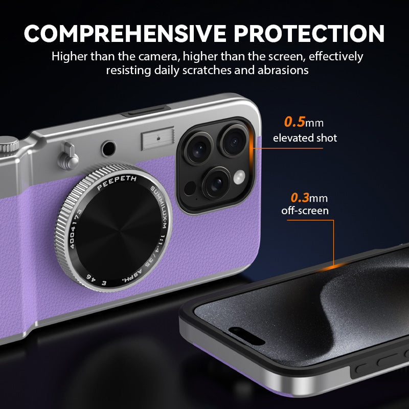 Integrated camera phone case