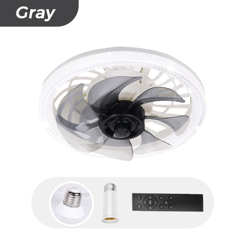 2-in-1 Quiet Adjustable Fan Light with Remote Control for Bedroom