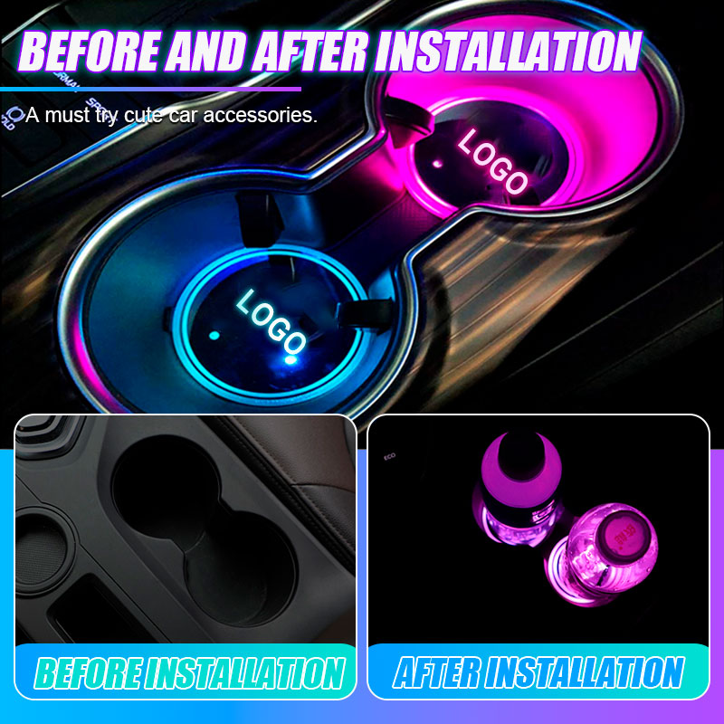 🎄Christmas Promotion-40% OFF🎄Car Colorful Ambient Light Coaster